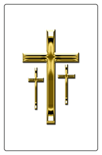 DF35T 517 GD WT Gold 3 Crosses White Background copy